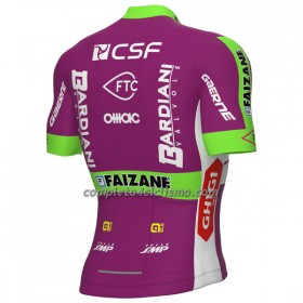 Maglia 2022 Bardiani-CSF Faizane Manica Corta Verde Lilla